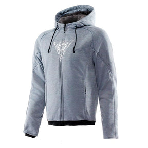 Dainese Bovisa Full Zip Hoodie - Men Gray/Black - Driven Powersports