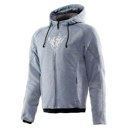 Dainese Bovisa Full Zip Hoodie - Men Gray/Black - Driven Powersports