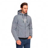 Dainese Bovisa Full Zip Hoodie - Men Gray/Black - Driven Powersports