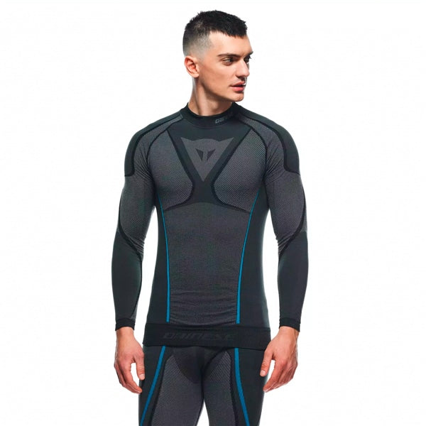Dainese Dry LS - Long Sleeve Base Layer - Men Black/Blue XS-S - Driven Powersports