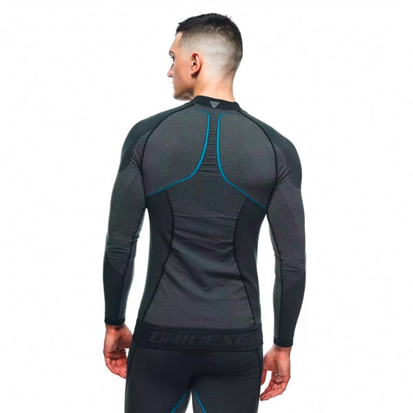 Dainese Dry LS - Long Sleeve Base Layer - Men Black/Blue XS-S - Driven Powersports