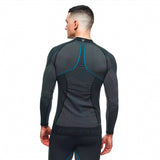 Dainese Dry LS - Long Sleeve Base Layer - Men Black/Blue XS-S - Driven Powersports