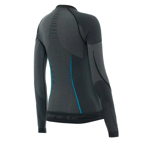 Dainese Dry LS - Long Sleeve Base Layer - Women Black/Blue XS-S - Driven Powersports