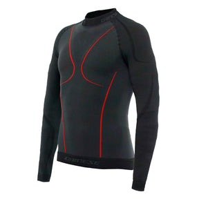 Dainese Thermo LS - Long Sleeve Base Layer for Men - Men Black/Red M - Driven Powersports