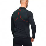Dainese Thermo LS - Long Sleeve Base Layer for Men - Men Black/Red XS-S - Driven Powersports