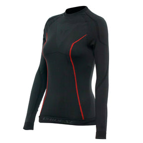 Dainese Thermo LS - Long Sleeve Base Layer for Women - Women Black/Red L-XL - Driven Powersports