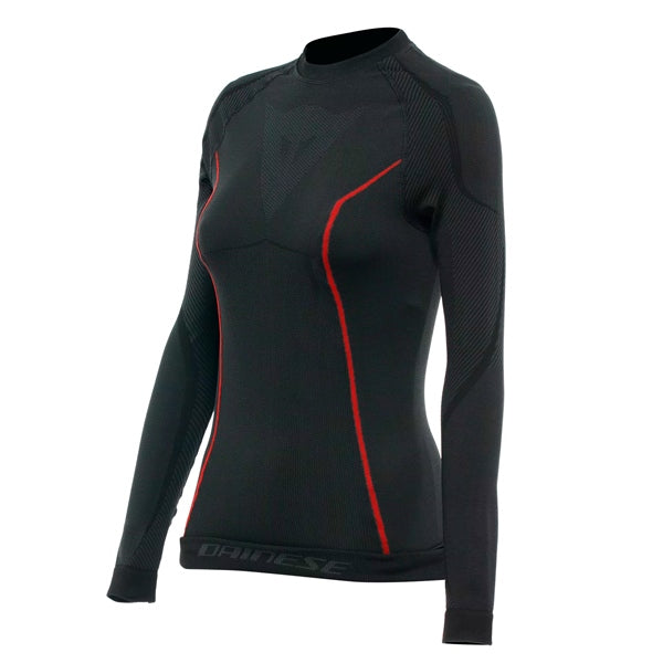 Dainese Thermo LS - Long Sleeve Base Layer for Women - Women Black/Red XS-S - Driven Powersports