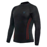 Dainese No-Wind Thermo SL - Long Sleeve Base Layer - Men Black/Red XS-S - Driven Powersports
