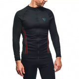 Dainese No-Wind Thermo SL - Long Sleeve Base Layer - Men Black/Red XS-S - Driven Powersports