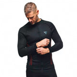 Dainese No-Wind Thermo SL - Long Sleeve Base Layer - Men Black/Red XS-S - Driven Powersports