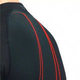 Dainese No-Wind Thermo SL - Long Sleeve Base Layer - Men Black/Red XS-S - Driven Powersports