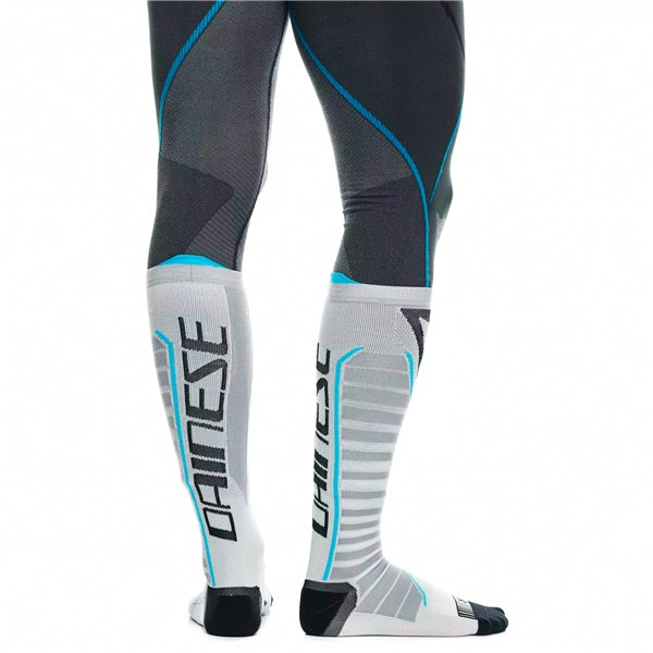 Dainese Long Technical Socks - Unisex Black/Blue 36/38 - Driven Powersports
