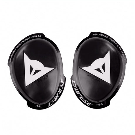 Dainese RSS 4.0 Knee Slider Kit Black/White - Driven Powersports
