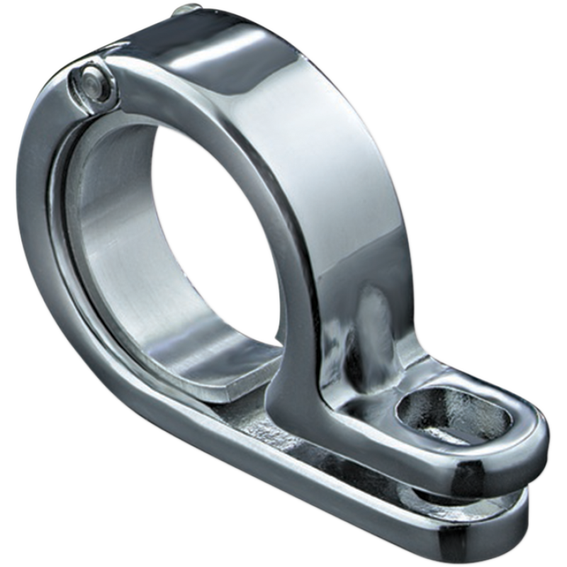 KURYAKYN 1-5/8" CHROME P-CLAMP (EA) PN 4017 3/4 Front - Driven Powersports