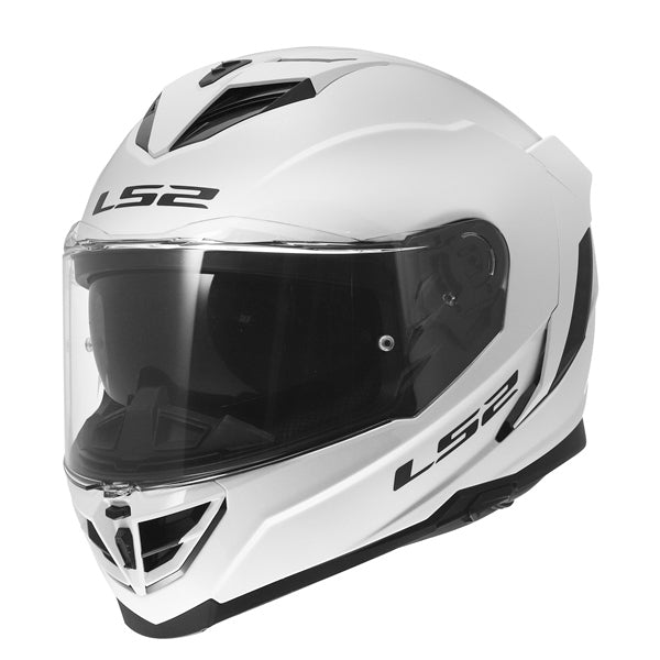 LS2 Storm III Full-Face Helmet Solid Glossy White 3XL - Driven Powersports