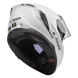 LS2 Storm III Full-Face Helmet Solid Glossy White 3XL - Driven Powersports