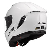 LS2 Storm III Full-Face Helmet Solid Glossy White 3XL - Driven Powersports