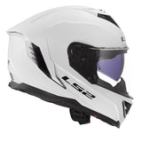 LS2 Storm III Full-Face Helmet Solid Glossy White 3XL - Driven Powersports
