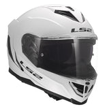 LS2 Storm III Full-Face Helmet Solid Glossy White 3XL - Driven Powersports