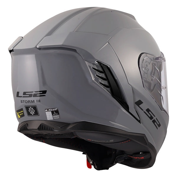 LS2 Storm III Full-Face Helmet Solid Nardo Grey XS - Driven Powersports