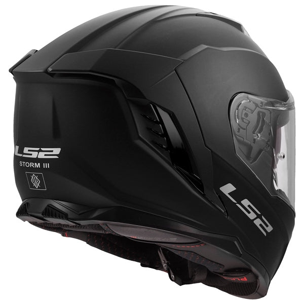 LS2 Storm III Full-Face Helmet Solid Matte Black 3XL - Driven Powersports