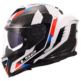 LS2 Storm III Full-Face Helmet Sporty White/Blue/Red XS - Driven Powersports