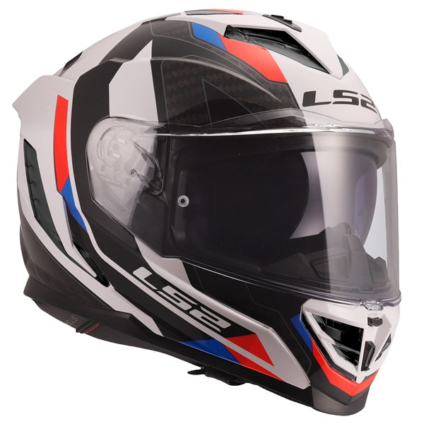 LS2 Storm III Full-Face Helmet Sporty White/Blue/Red XS - Driven Powersports