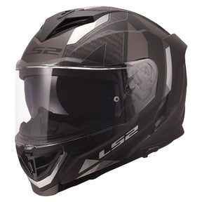 LS2 Storm III Full-Face Helmet Sporty Matte Black/Gray 3XL - Driven Powersports