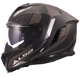 LS2 Storm III Full-Face Helmet Sporty Matte Black/Gray 3XL - Driven Powersports