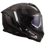 LS2 Storm III Full-Face Helmet Sporty Matte Black/Gray 3XL - Driven Powersports