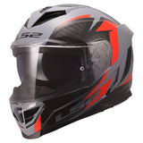 LS2 Storm III Full-Face Helmet Dynamo Gray/Red 2XS - Driven Powersports