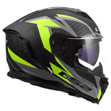 LS2 Storm III Full-Face Helmet Dynamo Matte Black/High-Visibility Yellow 2XS - Driven Powersports