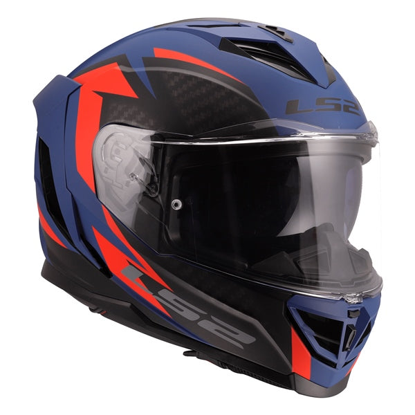 LS2 Storm III Full-Face Helmet Dynamo Matte Blue/Red L - Driven Powersports