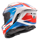 LS2 Storm III Full-Face Helmet Komai White/Blue/Red 2XS - Driven Powersports