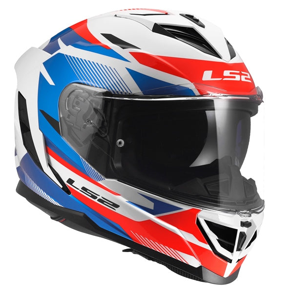LS2 Storm III Full-Face Helmet Komai White/Blue/Red 2XS - Driven Powersports