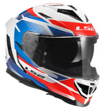 LS2 Storm III Full-Face Helmet Komai White/Blue/Red 2XS - Driven Powersports