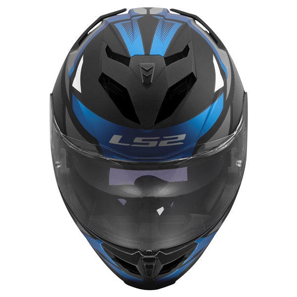 LS2 Storm III Full-Face Helmet Komai Matte Black/Blue XS - Driven Powersports