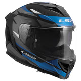 LS2 Storm III Full-Face Helmet Komai Matte Black/Blue XS - Driven Powersports