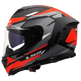 LS2 Storm III Full-Face Helmet Komai Matte Black/Red L - Driven Powersports