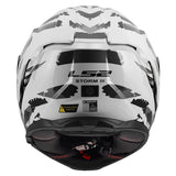 LS2 Storm III Full-Face Helmet Kaos White/Gray 2XS - Driven Powersports