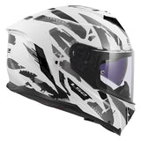 LS2 Storm III Full-Face Helmet Kaos White/Gray 2XS - Driven Powersports