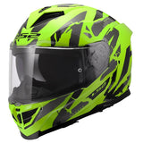 LS2 Storm III Full-Face Helmet Kaos High-Visibility Yellow 2XS - Driven Powersports