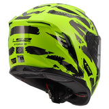LS2 Storm III Full-Face Helmet Kaos High-Visibility Yellow 2XS - Driven Powersports