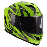 LS2 Storm III Full-Face Helmet Kaos High-Visibility Yellow 2XS - Driven Powersports