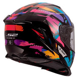 LS2 Storm III Full-Face Helmet Kaos Black/Mauve/Blue XL - Driven Powersports