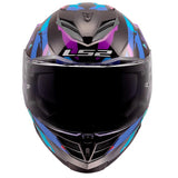 LS2 Storm III Full-Face Helmet Kaos Black/Mauve/Blue XL - Driven Powersports