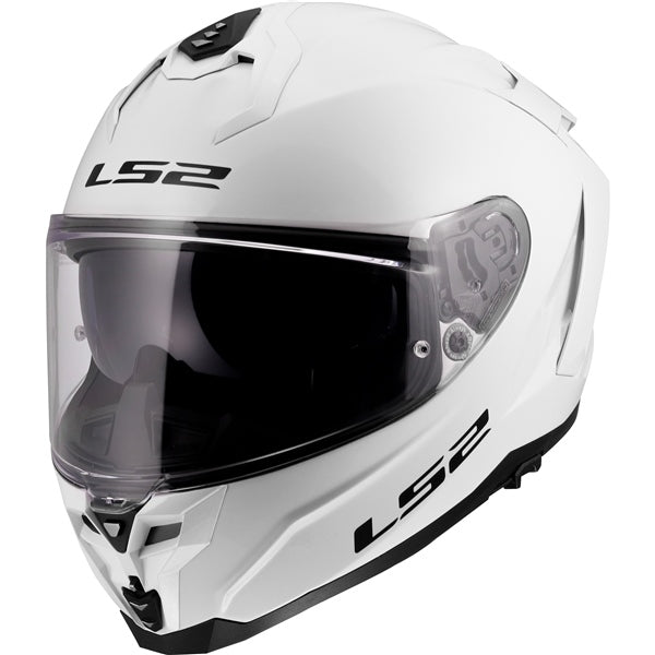 LS2 Challenger II Full-Face Helmet Solid Glossy White 2XS - Driven Powersports