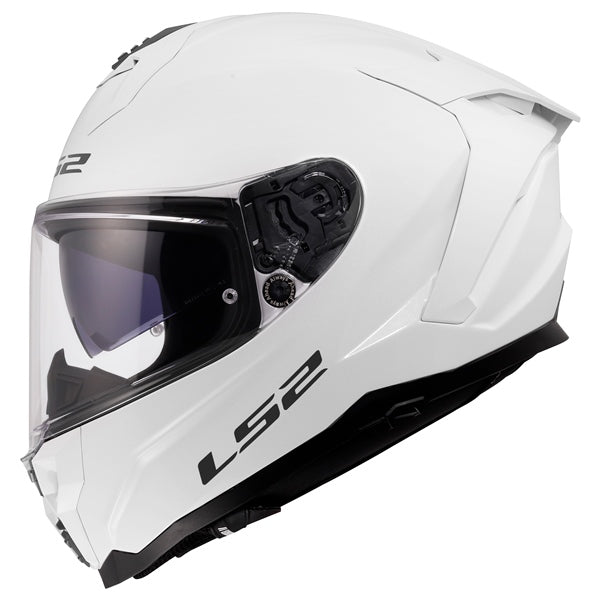 LS2 Challenger II Full-Face Helmet Solid Glossy White 2XS - Driven Powersports