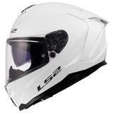 LS2 Challenger II Full-Face Helmet Solid Glossy White 2XS - Driven Powersports