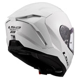 LS2 Challenger II Full-Face Helmet Solid Glossy White 2XS - Driven Powersports